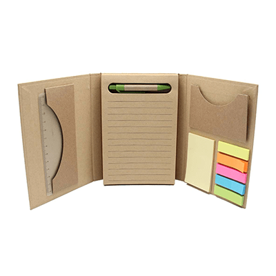 GIH1001 Tri-fold 5 in 1 Eco Notepad 1 Giftsdepot 5 in 1 Tri fold Eco Notepad view main