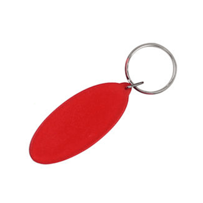 GIH1008 Oval Keychain (transparent) 1 Giftsdepot Transparent Oval Keychain view main red a01