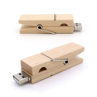 GFY1001 Clothespin Wooden Flash Drive 2 Clothespin Wooden Flash Drive Main