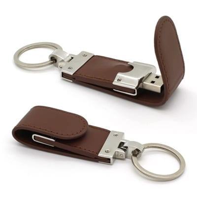 GFY1038 Magnetic PU Leather Flash Drive with Key Ring 2 Magnet PU Leather Flash Drive main