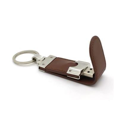 GFY1038 Magnetic PU Leather Flash Drive with Key Ring 1 Magnet PU Leather Flash Drive