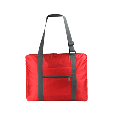 Giftsdepot - Vacation Foldable Travel Bag, Polyester, Red Color, Malaysia