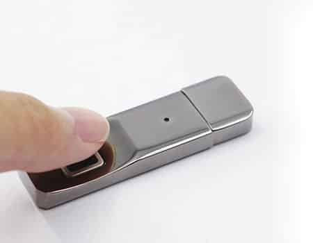 GFY1071 Metal Biometric Finger Print Flash Drive 2 giftsdepot eaget finger print flash drive 2a