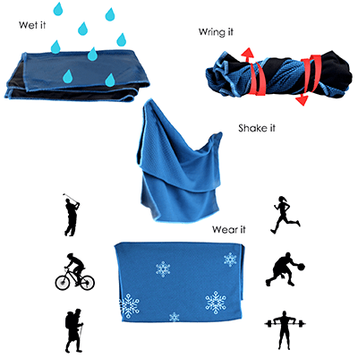 GIH1164 Cooling Sport Towel 3 Giftsdepot Cooling Sport Towel view