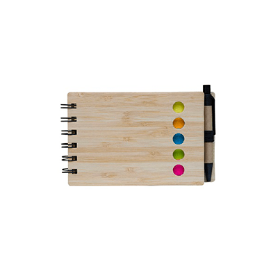 GMG1027 Eco Notepad with Pen and Sticky Notes (bamboo cover) 3 Giftsdepot Eco Notepad with Pen view main