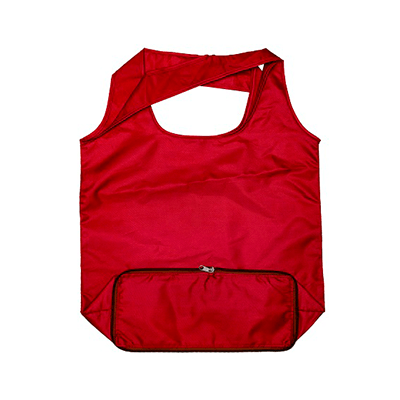 GMG1069 Fergie Foldable Shopping Bag 1 Giftsdepot Fergie Foldable Shopping Bag view red