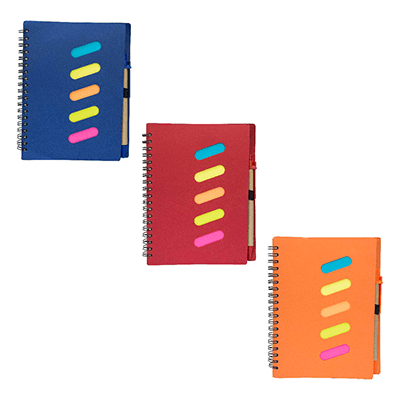 GMG1055 Ring Eco Notepad with Pen 3 Giftsdepot Ring Eco Notepad with Pen view all colour
