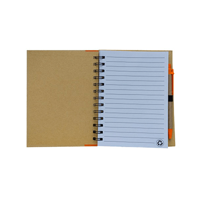 GMG1054 Root Eco Notepad with Pen 2 Giftsdepot Root Eco Notepad with Pen view inner