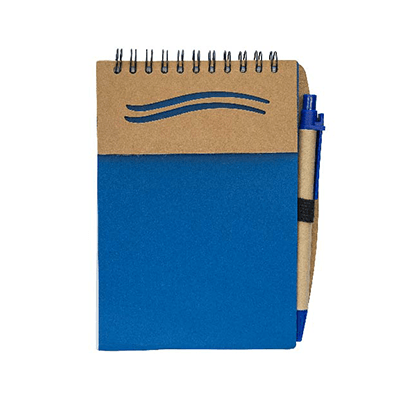 GMG1056 Thorn Eco Notepad with Pen 1 Giftsdepot Thorn Eco Notepad with Pen view blue