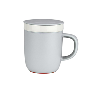 Giftsdepot - Vita Ceramic, Suction Mug, Grey Color, Malaysia