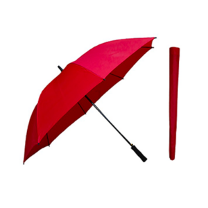 Giftsdepot - Golf Coloured Umbrella, 30 Inch, Red Color, With Pouch, Malaysia