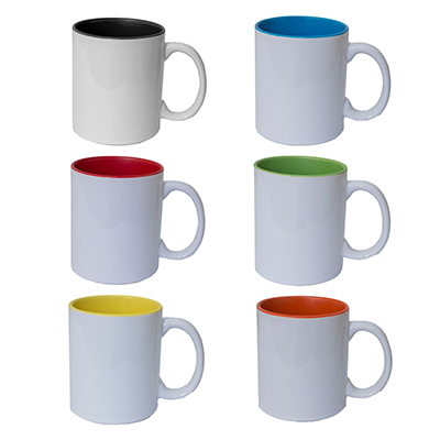 Giftsdepot - Colored Coated Ceramic Mug II, Full Colors, Malaysia