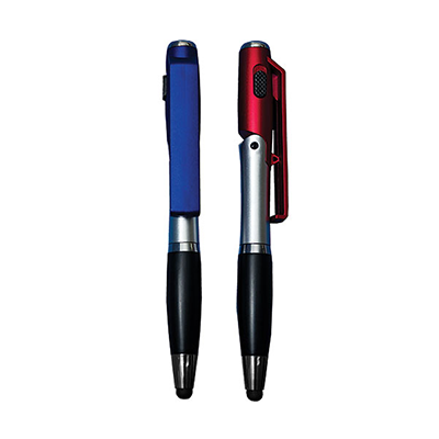 Giftsdepot - 4 In 1 Plastic Stylus Pen, Blue & Red Color, Malaysia
