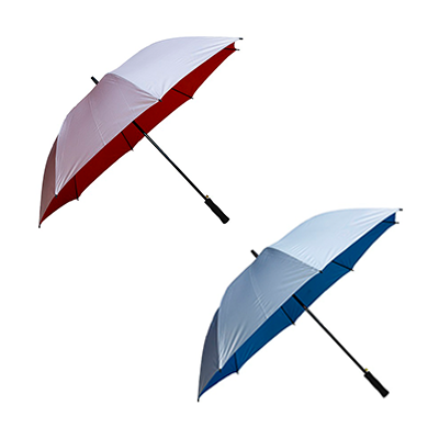 Giftsdepot - Silver Lining Golf Umbrella, 30 Inch, Red & Blue Color, Malaysia
