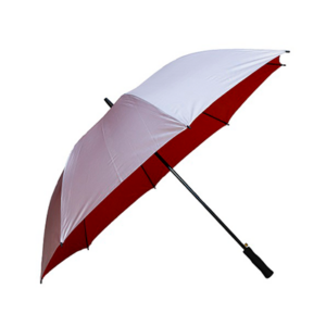 Giftsdepot - Silver Lining Golf Umbrella, 30 Inch, Red Color, Malaysia