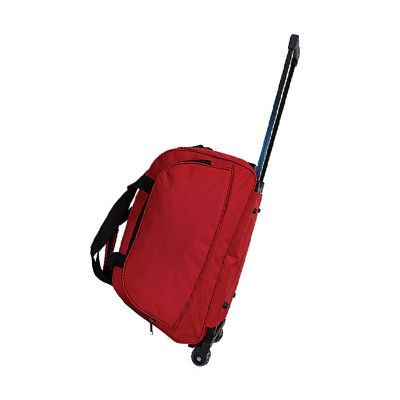 Giftsdepot - Taffy Trolley Luggage Bag, Nylon 420D, Red Color, Side-View, Malaysia