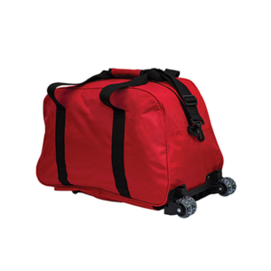 Giftsdepot - Taffy Trolley Luggage Bag, Nylon 420D, Red Color, Back-View, Malaysia