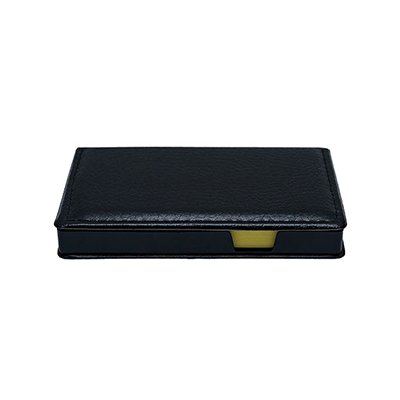Giftsdepot - PU Sticky Memo Pad I, Horizontal Size, Black Color, Close, Malaysia
