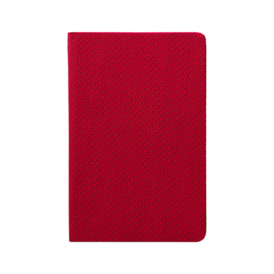 Giftsdepot - Bambooskin Notebook 2021, A5 size, PU Material, Red Color, Malaysia