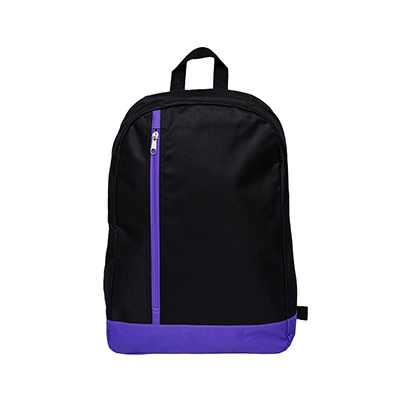 Giftsdepot - Billy Backpack, Nylon 600D, Purple Color, front-view, Malaysia