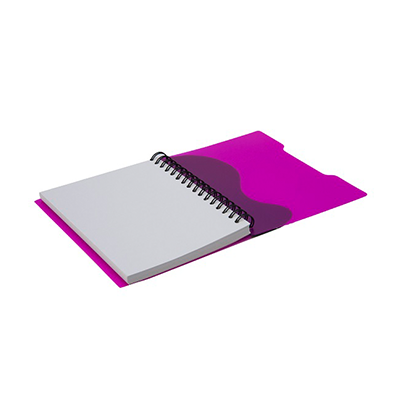 Giftsdepot - Lilac PP Notepad, PP Material, Purple Color, Unfold, Malaysia