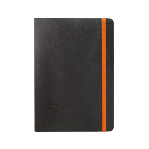 Giftsdepot - Rattex Notebook 2021, A5 size, PU Material, Black Color, Malaysia