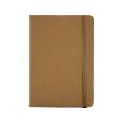 Giftsdepot - Tenskin Notebook 2021,A5 size, PU Material, Light Brown Color, Malaysia