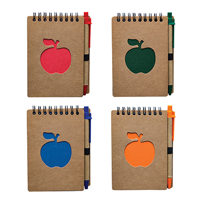 GMG1191 Apple Eco Notepad With Pen 3 Giftsdepot Apple Eco Notepad With Pen view all colour