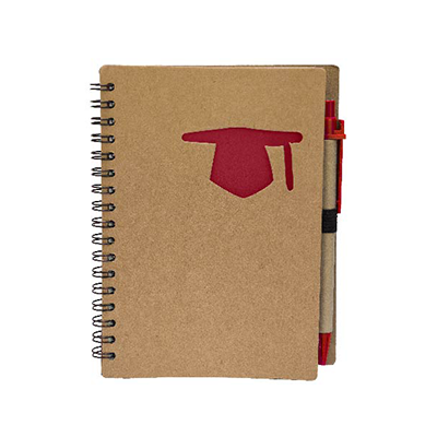 GMG1182 Graduation Eco Notebook with Pen 1 Giftsdepot Graduation Eco Notebook with Pen view main