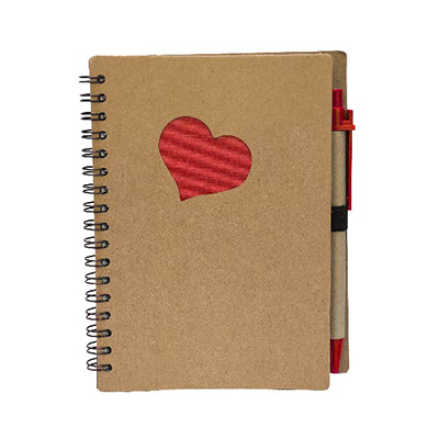 GMG1183 Love Eco Notebook With Pen 1 Giftsdepot Love Eco Notebook With Pen view main