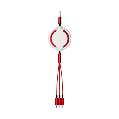 GIH1203 Hurricane Retractable Charging Cable (3 in 1) 4 Giftsdepot Hurricane Retractable Charging Cable 3 in 1 view all colour 05