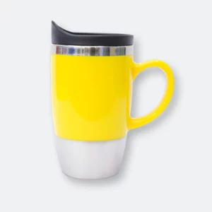 alp stainless steel auto mug with handle and secure lid