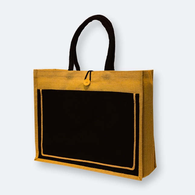 GMG5072 Black Color Jute Bag