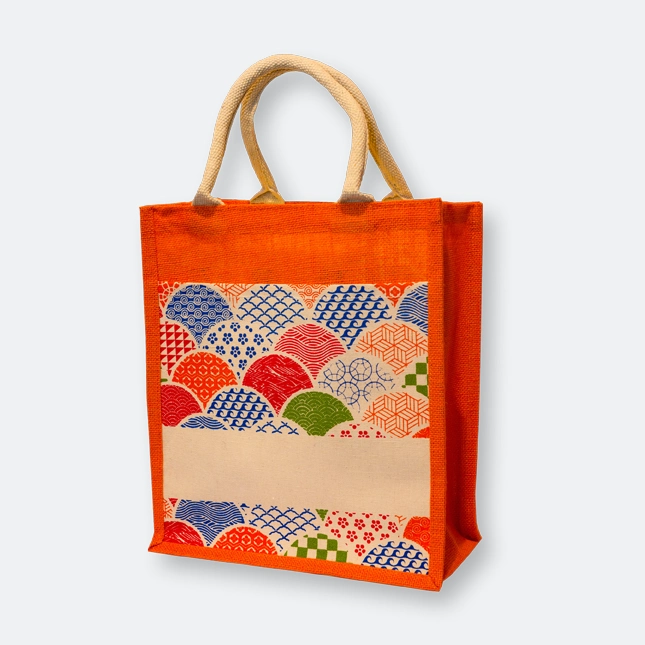 GMG1048_jute_bag_(islamic)_Orange GMG5074 Laminated Jute Bag 7 (pattern)