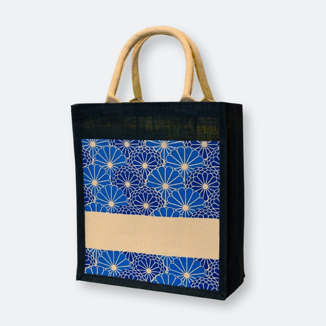GMG1049_jute_bag_(islamic)_Navy GMG5075 Laminated Jute Bag 8 (pattern)
