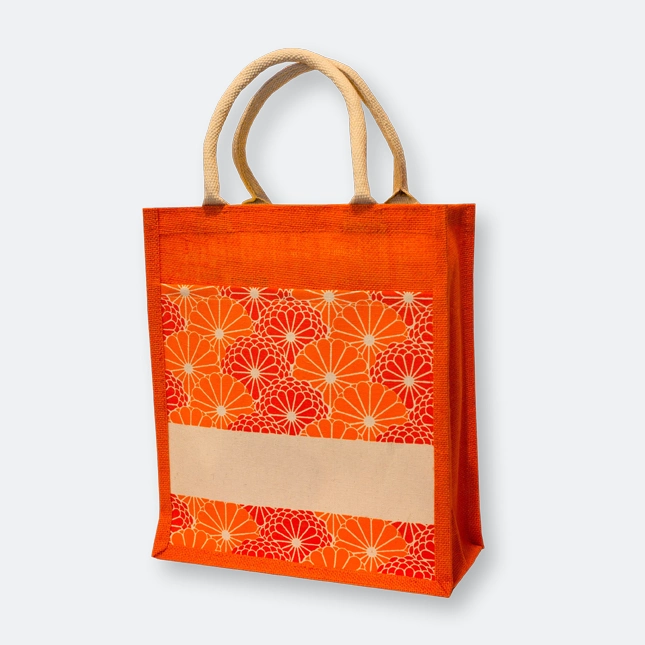 GMG1049_jute_bag_(islamic)_Orange GMG5075 Laminated Jute Bag 8 (pattern)