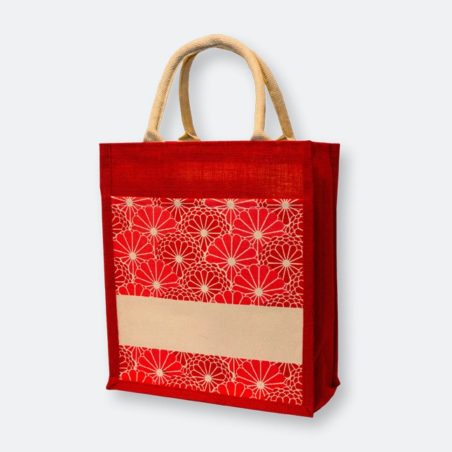 GMG1049_jute_bag_(islamic)_Red GMG5075 Laminated Jute Bag 8 (pattern)