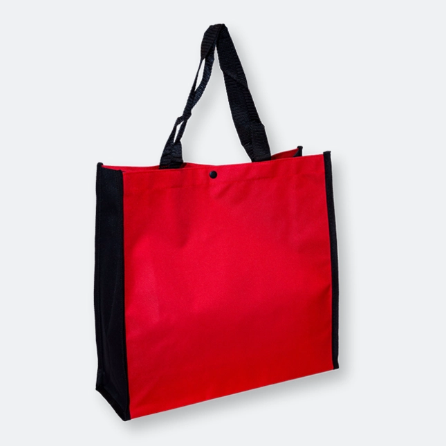 GMG1174_Ziko_Nylon_Tote_Bag_Red GMG5098 Ziko Nylon Tote Bag (w/button)