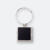 GMG1319 Nilo Metal Keychain nilo metal keychain with silver and black square design