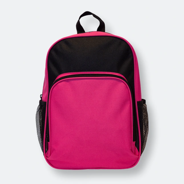 Rugo Backpack in Magenta Color with 2 Compartments