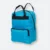 vela laptop backpack in sea blue with front pocket and top handles