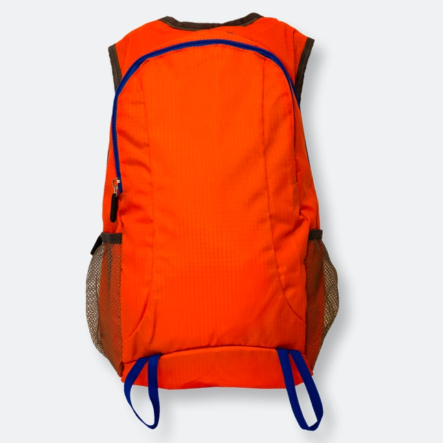 Tekko Waterproof Backpack in orange with Dual Compartments and Laptop Pocket