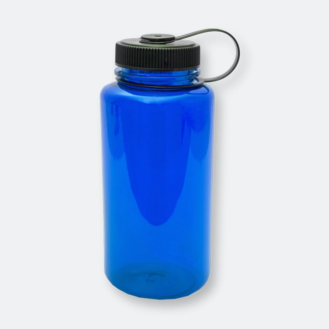 tivor sport bottle in royal blue with secure screw lid