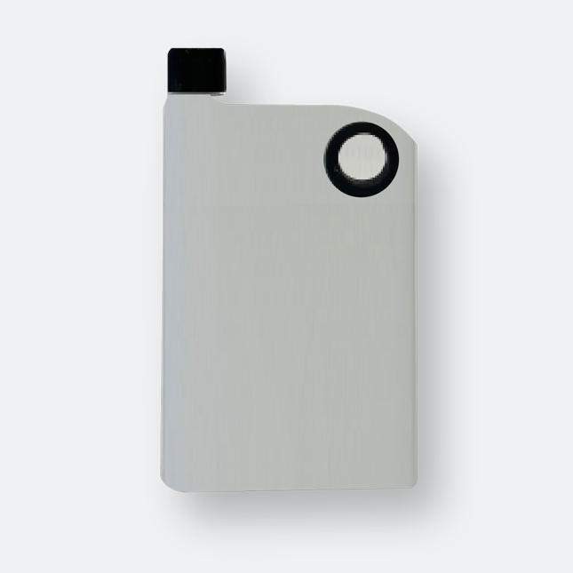 fizzby bottle flat plastic notepad style with corner cap