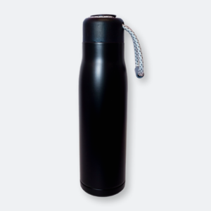 GMG2016_Truffo_Stainless_Steel_Bottle_Black truffo stainless steel bottle with rope cap in matte black