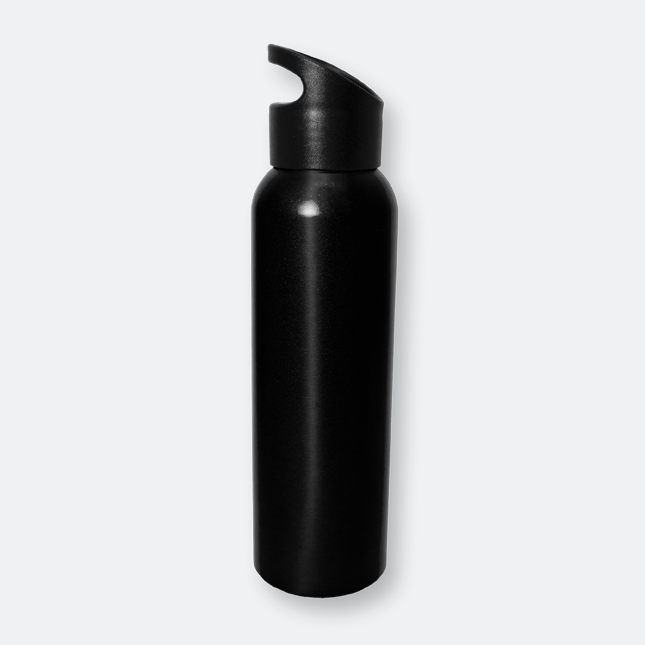 driffly bottle in aluminium finish with secure lid design