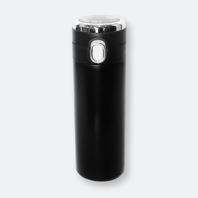 GMG2035_Droozy_Stainless_Steel_Bottle_Black GMG2035 Droozy Stainless Steel Flask (420ml)