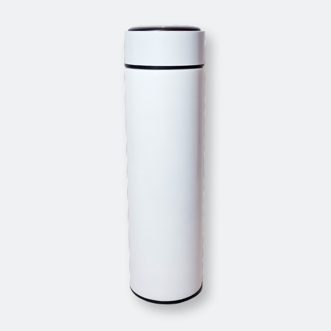 GMG2050_Tizzlo_Stainless_Steel_Bottle_White tizzlo stainless steel bottle with secure lid and colorful finish