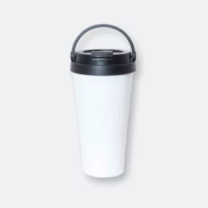 GMG2054_Brizzle_Stainless_Steel_Mug_WHITE brizzle stainless steel tumbler with carry handle and lid design