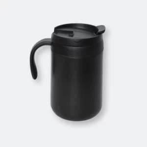 GMG2055_Wushlo_Stainless_Steel_Mug_BLACK wushlo stainless steel mug in black with curved handle
